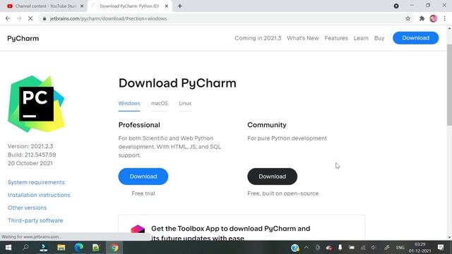 How to download and install Pycharm || Hindi смотреть онлайн