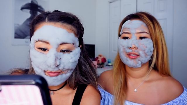 Пробуем и тестируем маску Bubble mask ft. Alinka BFF смотреть онлайн