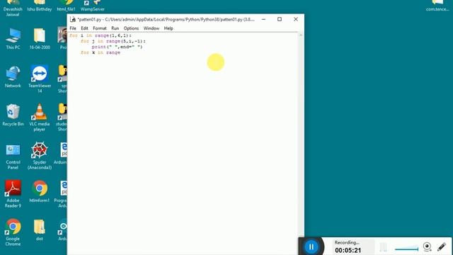Python Basics #4 | Getting started with Python | Part-4 | Hindi | Patterns | IDLE | NiCode | 2020 смотреть онлайн
