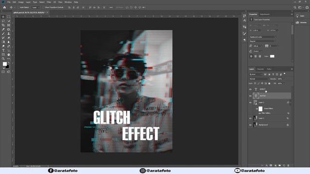របៀបធ្វើ Glitch effect នៅក្នុង Photoshop | Photoshop Glitch Effect смотреть онлайн