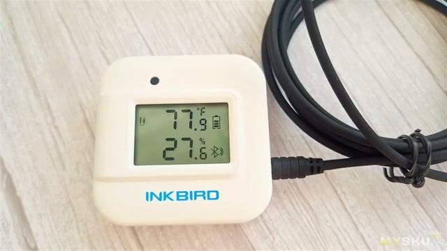 Термометр -гигрометр с выносным щупом, дисплеем и bluetooth соединением Inkbird IBS-TH2 Plus смотреть онлайн