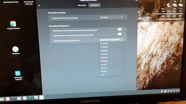 Отключение автоблокировки экрана в Linux Mint (мята) смотреть онлайн