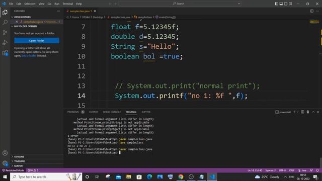 Print formatted output in Java for all data type variables | Java formatting смотреть онлайн