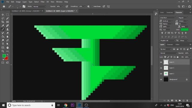 How To Make an Animated Pixel Art Gaming Logo in Photoshop! смотреть онлайн