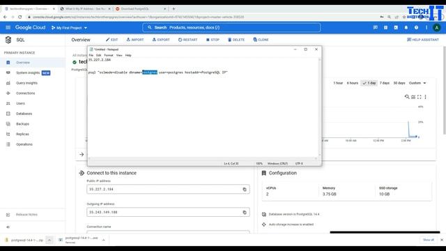 How to Install psql Command line on Windows Machine and Connect to PostgreSQL Instance on GCP смотреть онлайн