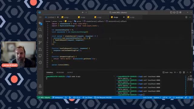 Async Context Tracking in Node with Async Local Storage API ft. James Snell | JS Drops смотреть онлайн