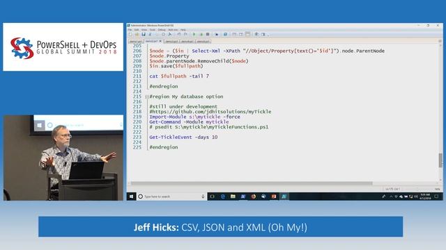 CSV, JSON and XML (Oh My!) by Jeff Hicks смотреть онлайн