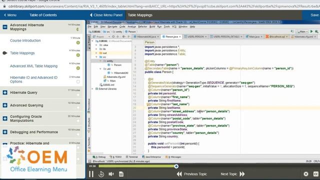Java Hibernate with Oracle 12c Training смотреть онлайн