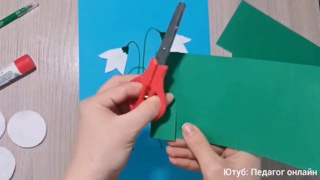 Подснежники поделка из ватных дисков. Весенние цветы смотреть онлайн