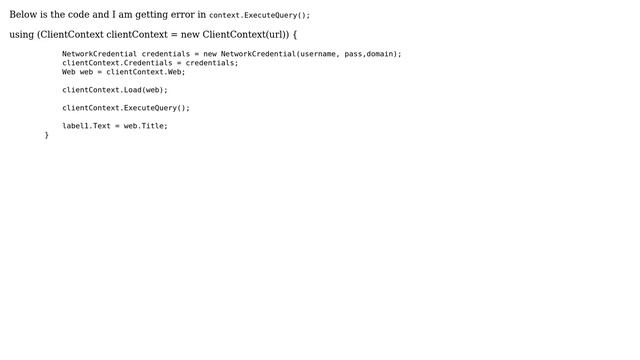 Sharepoint: An error "The remote server returned an error: (403) Forbidden." смотреть онлайн