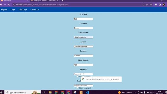 Testing - register php смотреть онлайн