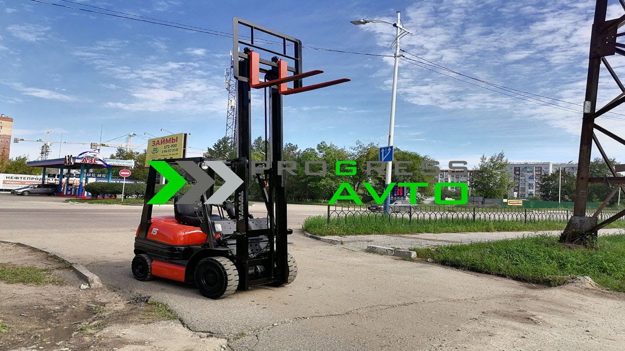Японский вилочный погрузчик 1.5 тонн японская кара TOYOTA 6FG15 купить в PROGRESS-AVTO 89145508880 смотреть онлайн