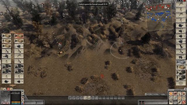 1944 MOUNTAIN TRENCH DEFENSE, FIRST WAVE INCOMING | Men of War: Assault Squad 2 Gameplay смотреть онлайн