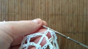 Сетка крючком по кругу. Соединение рядов. Косая сетка.