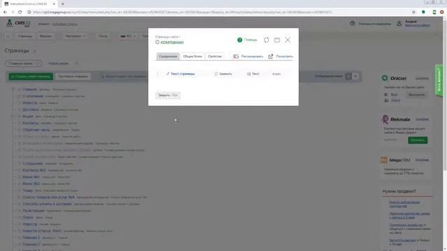 Размещение кодов счетчиков CMS.S3 от Мегагрупп.ру смотреть онлайн
