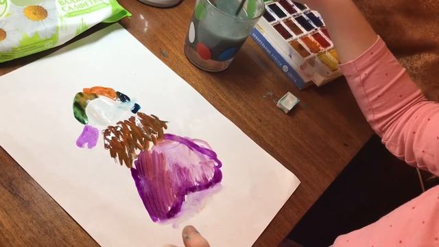 Мандаринка акварелью смотреть онлайн