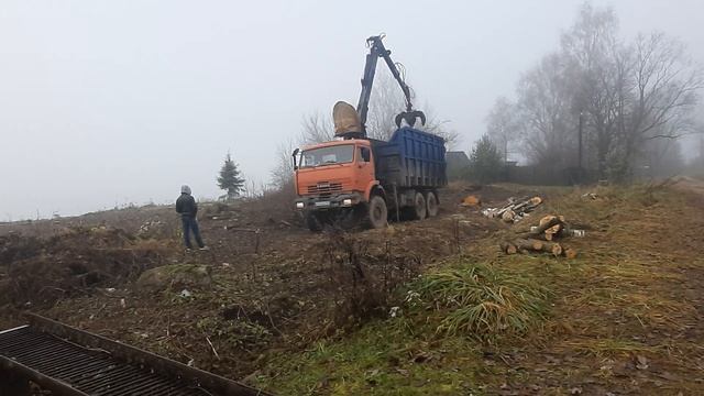 расчистка участка в сильный туман смотреть онлайн