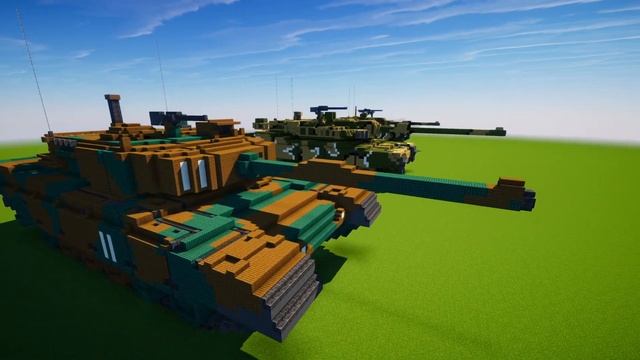 Minecraft Military Tank Builds Aurvandil Showcase смотреть онлайн