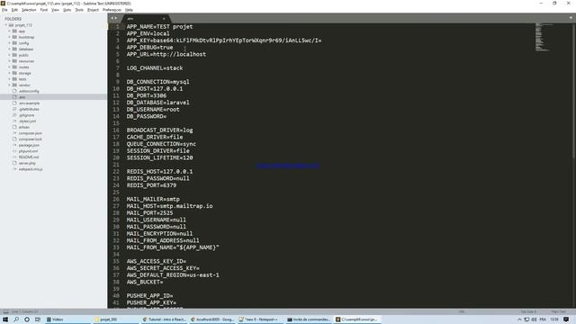 laravel fichier env смотреть онлайн