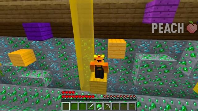 I found a TINY SECRET PASSAGE inside DIAMOND ORE in Minecraft ! Where do lead the SECRET TUNNEL ? смотреть онлайн