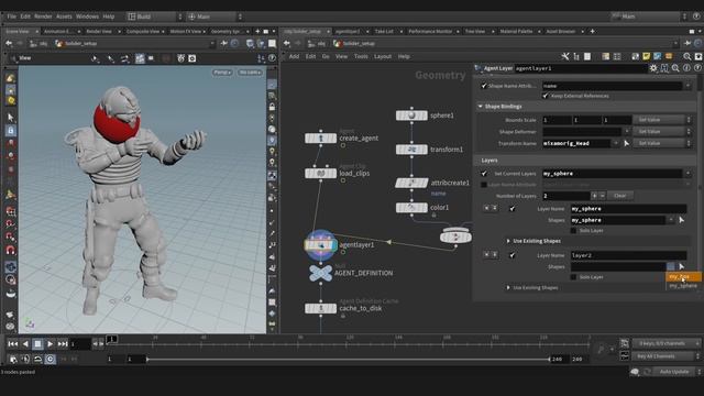 Layers or props agent in a crowd Houdini 19 смотреть онлайн