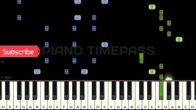 Shape Of You 🔥 | Ed Sheeran | Piano Tutorial | Piano Notes | Piano Online #pianotimepass #edsheeran
