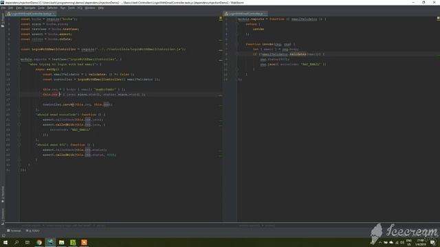 Dependency injection - demo with Nodejs смотреть онлайн