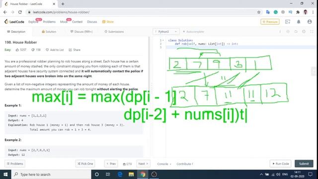 House Robber Leetcode Solutions | Python смотреть онлайн