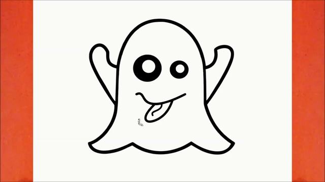 HOW TO DRAW THE GHOST EMOJI смотреть онлайн