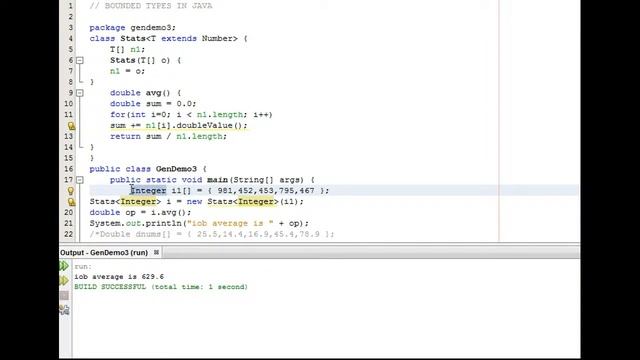 Generics with Bounded Types in Java смотреть онлайн