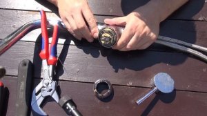Адский разбор немецкого  крана Hansa. Knipex и кувалда в помощь.