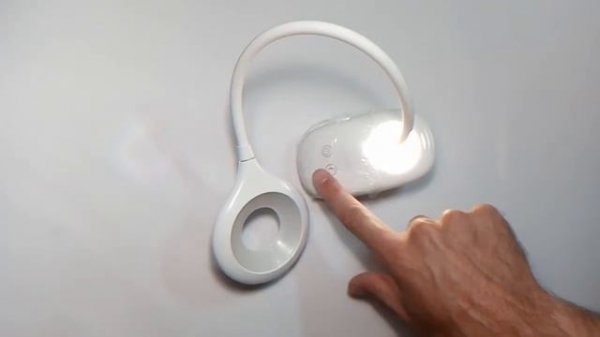 Luxel TLC-04W Настольная светодиодная лампа на прищепке, 6W, IP20, USB, аккумулятор, ночник