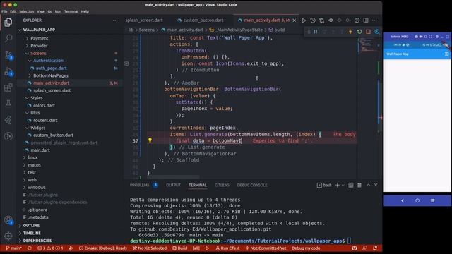 Flutter : Build Wallpaper App with Firebase - Build Main Pages UI #7 смотреть онлайн