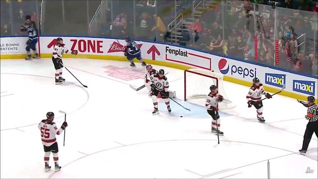Первый жлобинский хет-трик в CHL | Андрей Лошко смотреть онлайн