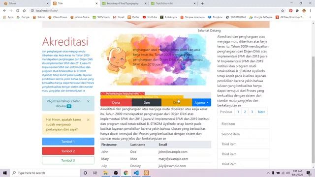Materi Pertemuan 4. Badges, Progress Bars, Pagination, List Groups смотреть онлайн