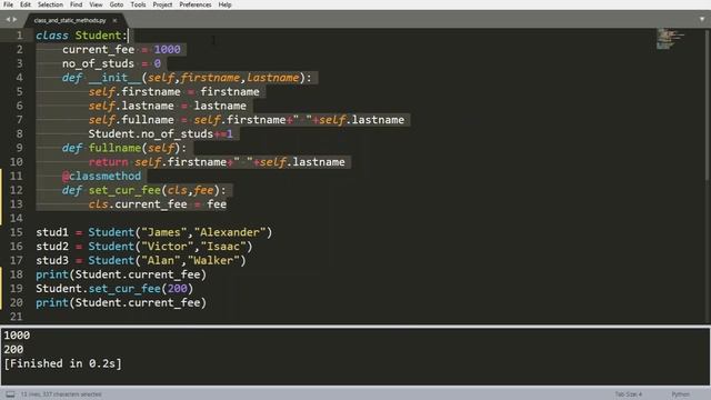 Python OOP Tutorial 3 classmethods and staticmethods смотреть онлайн