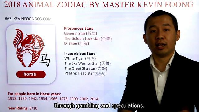 2018 Chinese Horoscope Horse Forecast By Master Kevin Foong