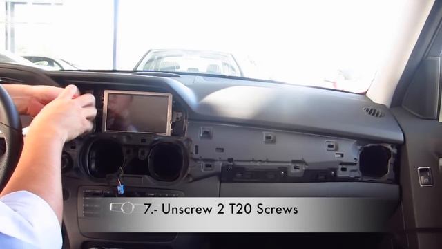 Mercedes Benz 2014 GLK Monitor Screen and Radio HeadUnit Removal / 2014 벤츠 GLK 오디오 및 모니터 탈거방법 동영상 смотреть онлайн