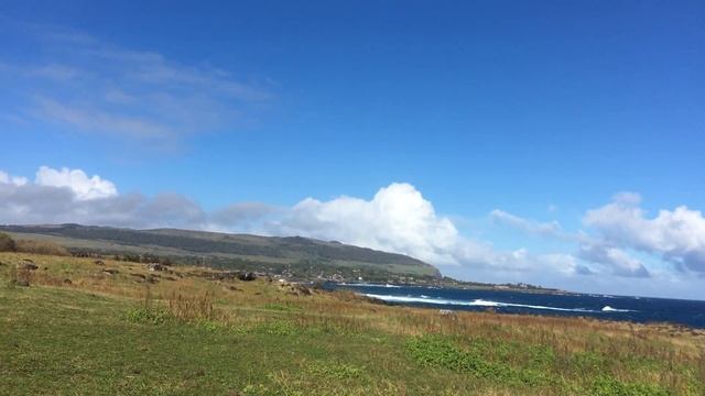 Южная Америка.Чили.Каменные Истуканы-Моаи на Острове Пасхи.Июнь2018 смотреть онлайн