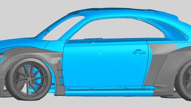 3д сканирование Volkswagen Beetle смотреть онлайн