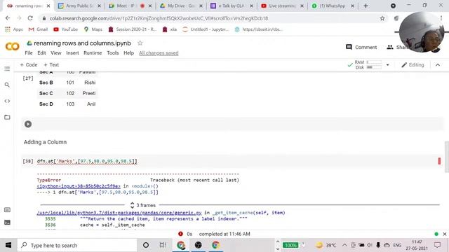 Ep-6:Rename, Del, Drop and adding a column in a dataframe смотреть онлайн