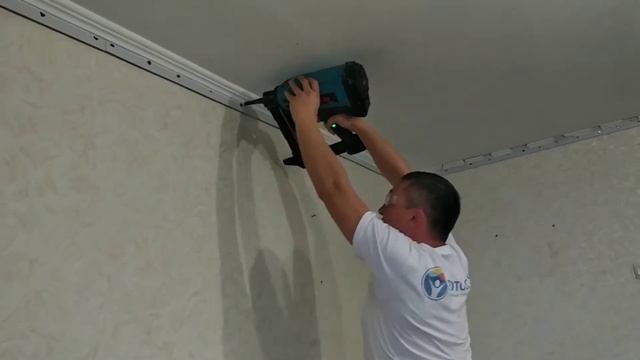 Монтаж профиля для натяжных потолков смотреть онлайн