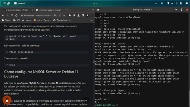 Instalar MySQL WorkBench en Debian 12 смотреть онлайн