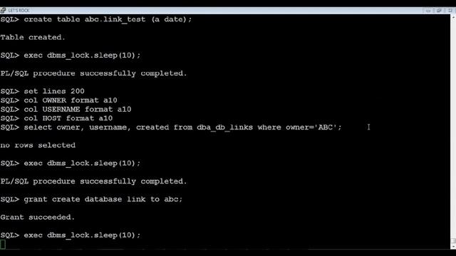 Oracle Database: How to create a database link on another schema without password смотреть онлайн