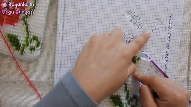 Çiçek Desenli Tunus İşi Patik Yapımı HD смотреть онлайн