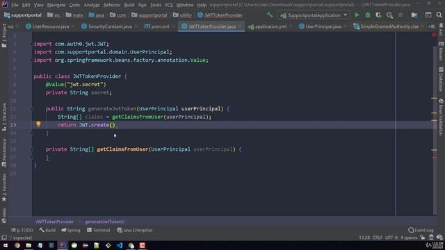 4 - Security 26 JWT Token Provider Part 1 смотреть онлайн