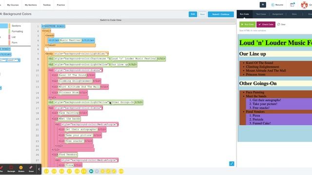 Background Colors | CodeHS смотреть онлайн