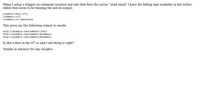 Drupal: Why is the node id missing from the comment:edit action? (2 Solutions!!) смотреть онлайн
