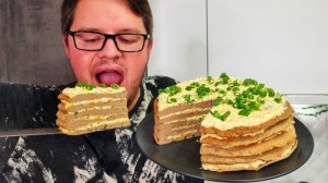Печеночный ТОРТ. МУЖСКОЙ ДЕСЕРТ! Идеальная закуска.