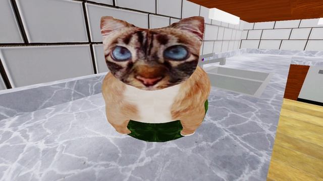 Кот на арбузе, но это роблокс смотреть онлайн